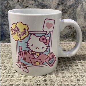 NWT Sanrio Hello Kitty “Let’s Go!” Ceramic Mug – Double-Sided Design